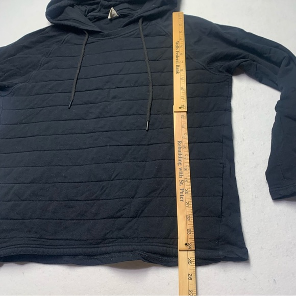 Zyia Quilted Front Black Hoodie Sweatshirt size XXXl 16-18 - Picture 7 of 10